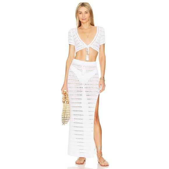 L*SPACE Sweetest Thing Skirt Cream - S - Picture 5 of 5